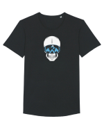 Ski Skull Tricou mânecă scurtă guler larg Bărbat Skater
