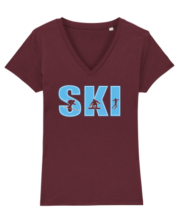 Winter Sports Burgundy