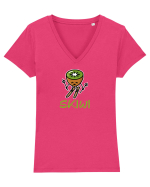 Skiwi Tricou mânecă scurtă guler V Damă Evoker