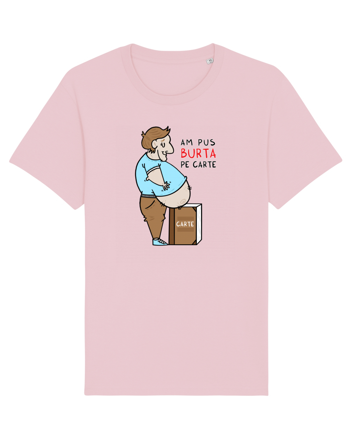 Tricou mânecă scurtă Unisex Rocker Cotton Pink