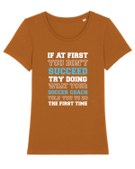 SOCCER  Tricou mânecă scurtă guler larg fitted Damă Expresser