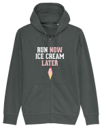 RUN Hanorac cu fermoar Unisex Connector