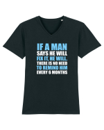 MAN FIX IT Tricou mânecă scurtă guler V Bărbat Presenter
