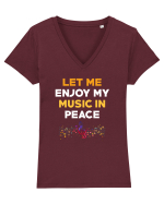 MUSIC Tricou mânecă scurtă guler V Damă Evoker