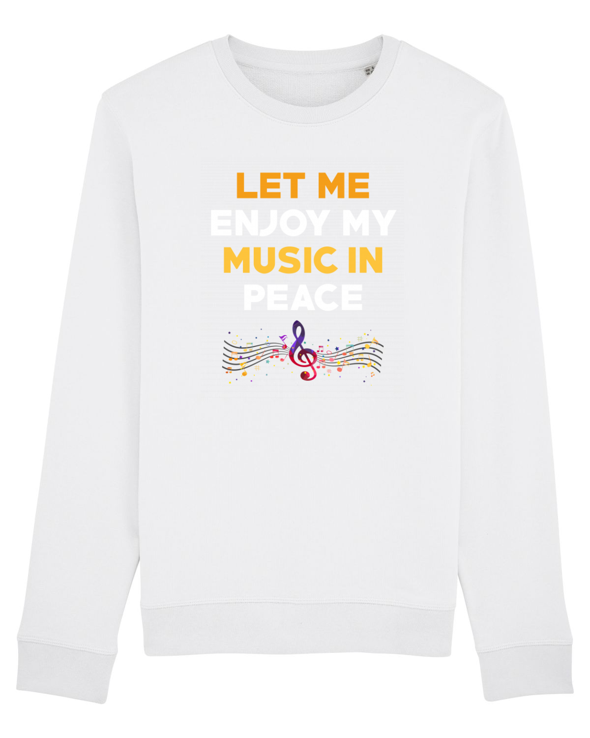 Bluză mânecă lungă Unisex Rise White