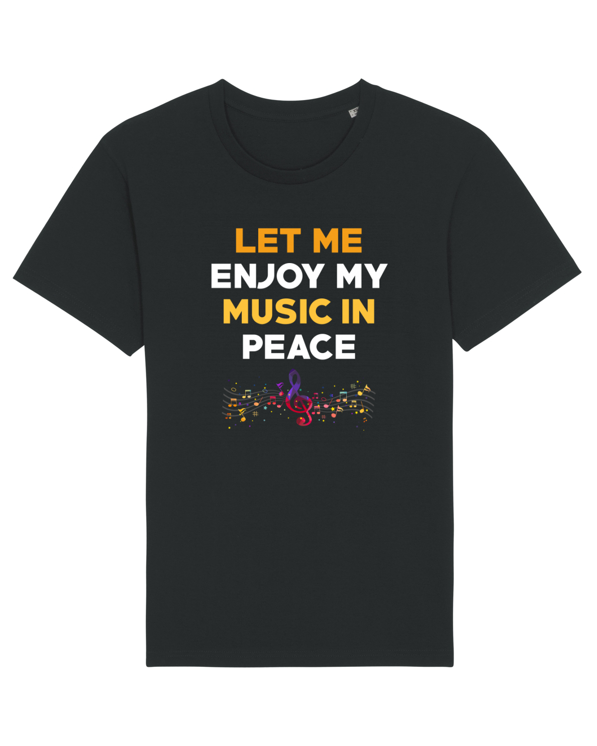 Tricou mânecă scurtă Unisex Rocker Black
