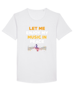 MUSIC Tricou mânecă scurtă guler larg Bărbat Skater