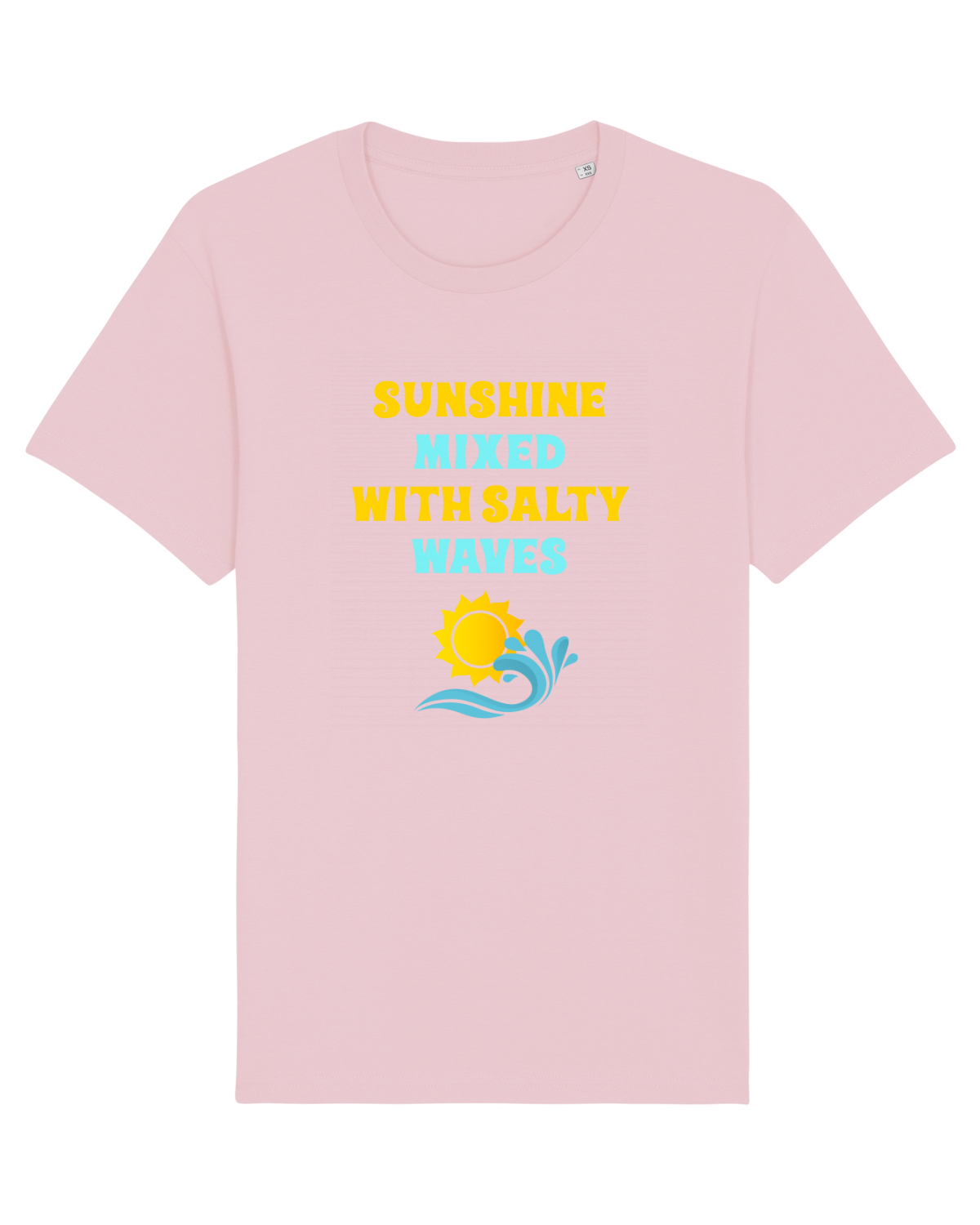 Tricou mânecă scurtă Unisex Rocker Cotton Pink