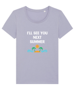 SUMMER Tricou mânecă scurtă guler larg fitted Damă Expresser