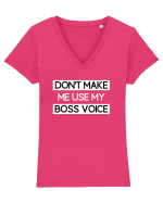 BOSS VOICE Tricou mânecă scurtă guler V Damă Evoker
