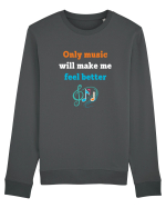 MUSIC Bluză mânecă lungă Unisex Rise