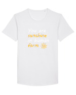 SUNSHINE Tricou mânecă scurtă guler larg Bărbat Skater