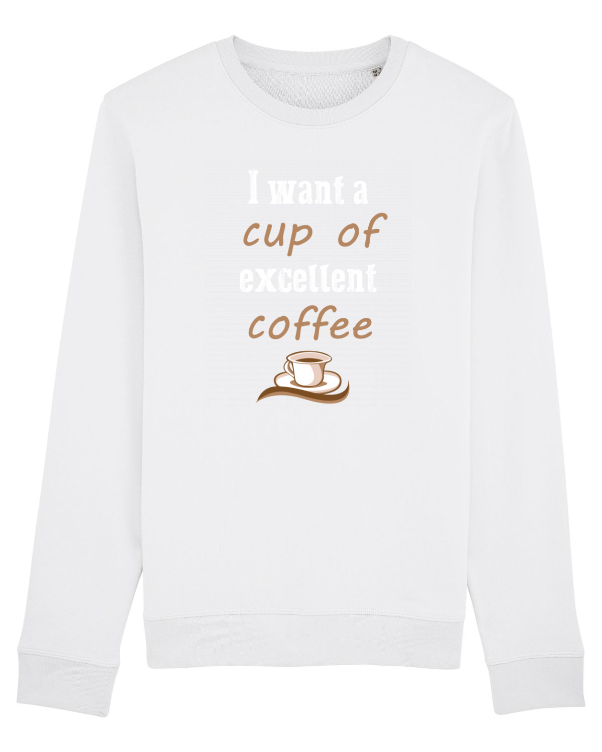 Bluză mânecă lungă Unisex Rise White