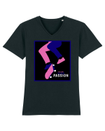 Skateboard Passion Tricou mânecă scurtă guler V Bărbat Presenter