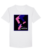 Skateboard Passion Tricou mânecă scurtă guler larg Bărbat Skater
