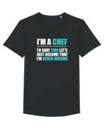 CHEF Tricou mânecă scurtă guler larg Bărbat Skater