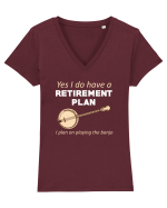 BANJO Tricou mânecă scurtă guler V Damă Evoker