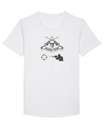 Airsoft Sniper Team Tricou mânecă scurtă guler larg Bărbat Skater