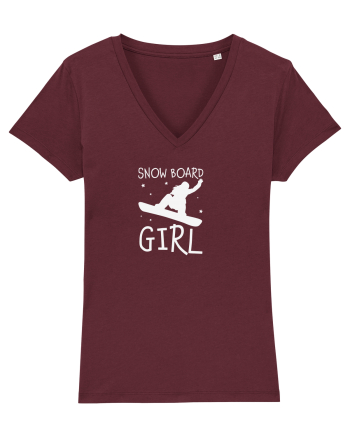 Snowboard Girl Burgundy