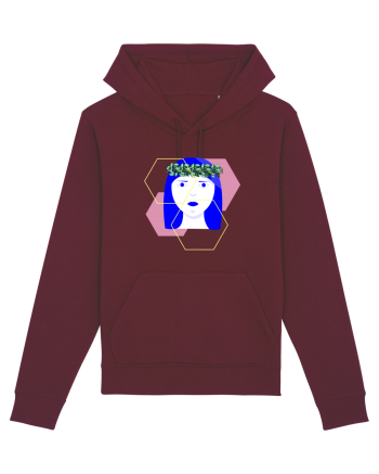Blue Girl Burgundy