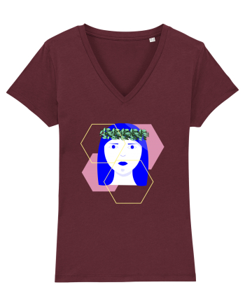 Blue Girl Burgundy