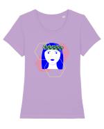 Blue Girl Tricou mânecă scurtă guler larg fitted Damă Expresser