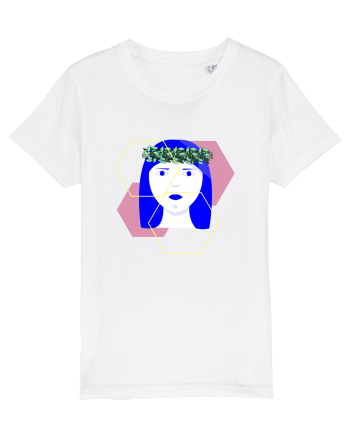 Blue Girl White