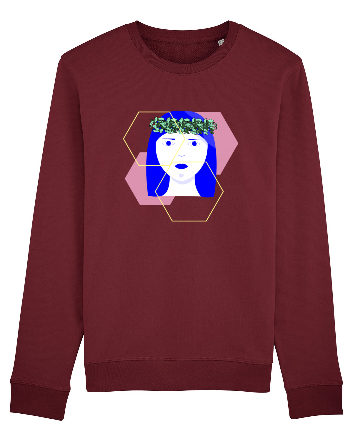 Bluză mânecă lungă Unisex Rise Burgundy