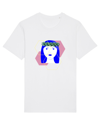 Blue Girl White