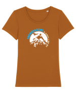 Snowboarding Is Always A Good Idea Tricou mânecă scurtă guler larg fitted Damă Expresser
