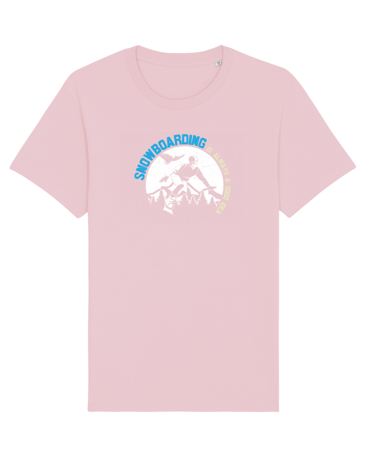 Tricou mânecă scurtă Unisex Rocker Cotton Pink