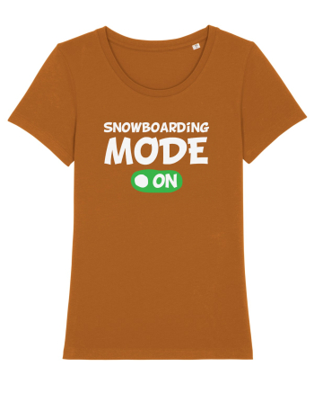 Snowboarding Mode On Roasted Orange