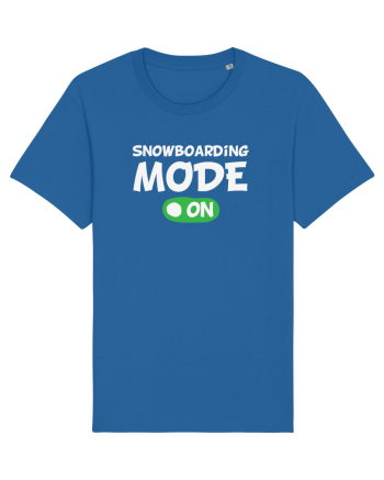 Snowboarding Mode On Royal Blue