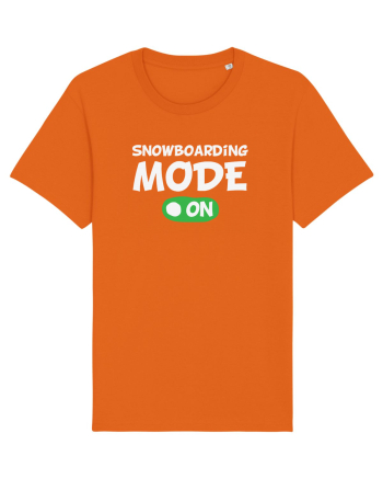 Snowboarding Mode On Bright Orange