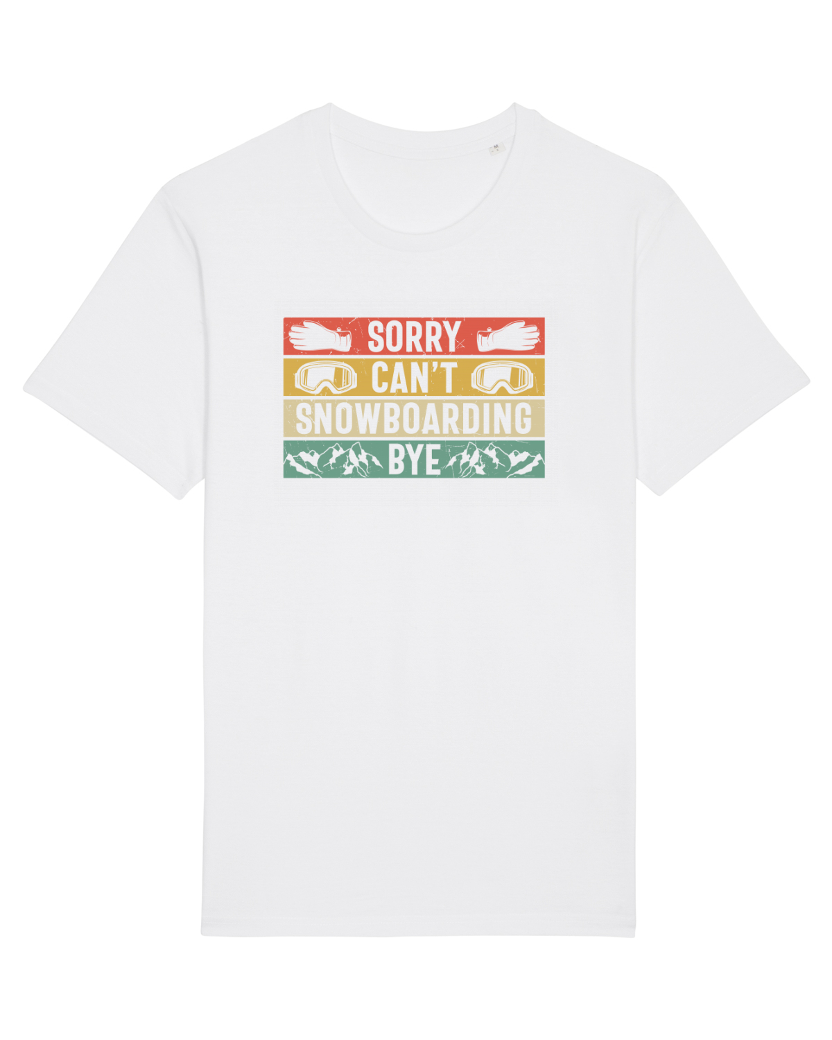 Tricou mânecă scurtă Unisex Rocker White
