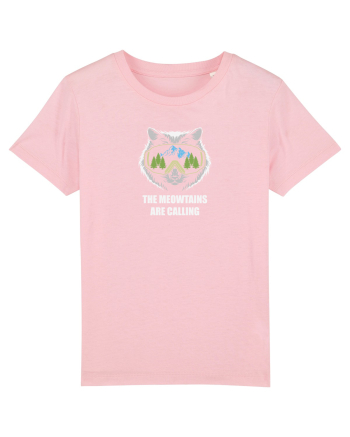 The Meawtains Are Calling Cotton Pink