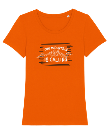 The Mountain Is Calling Bright Orange