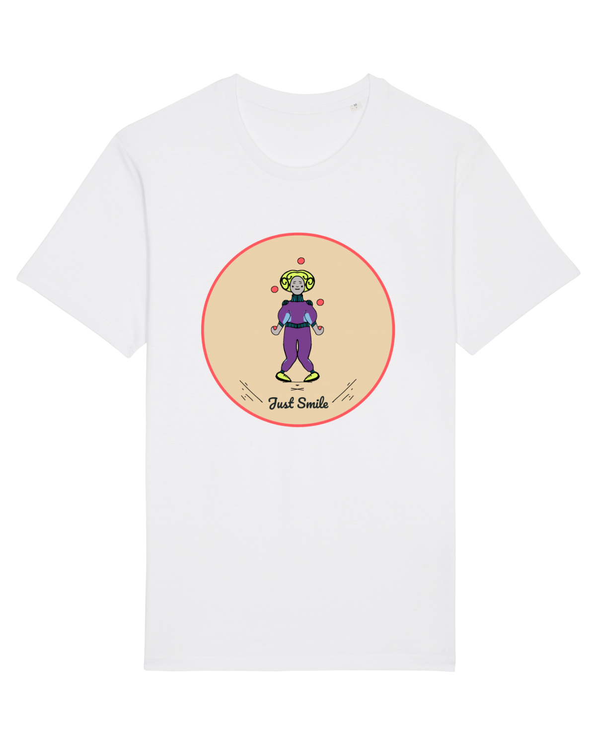 Tricou mânecă scurtă Unisex Rocker White