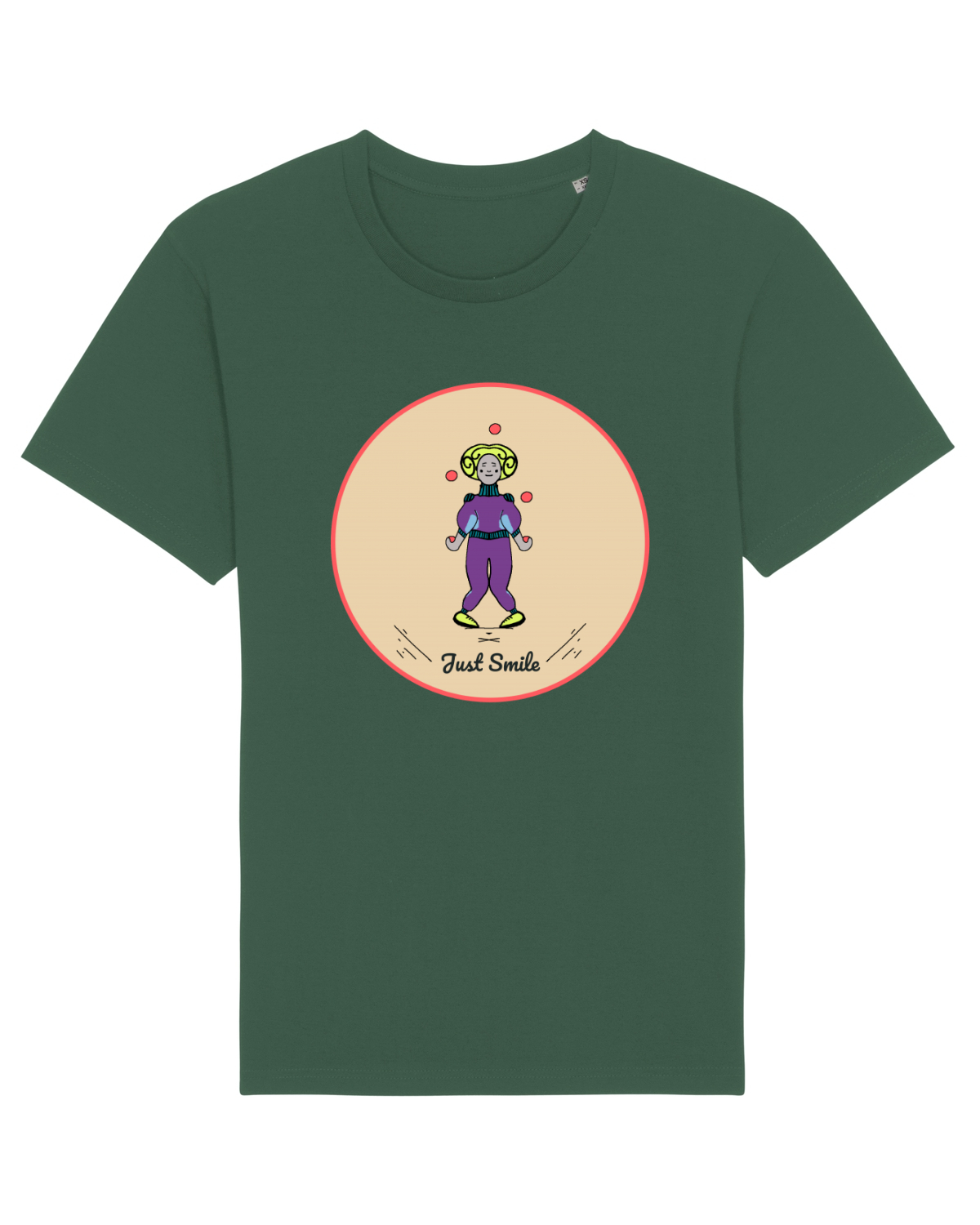 Tricou mânecă scurtă Unisex Rocker Bottle Green