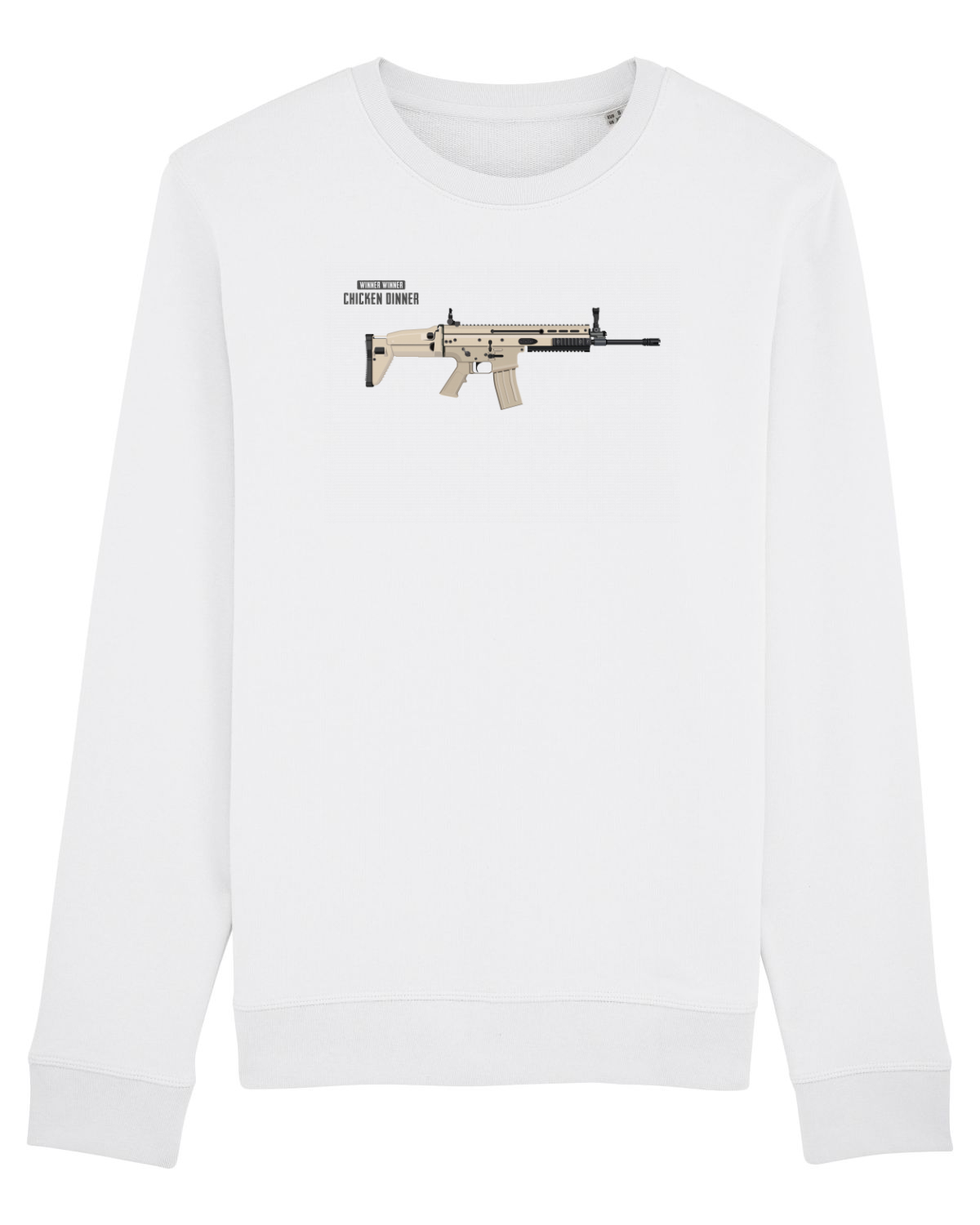 Bluză mânecă lungă Unisex Rise White