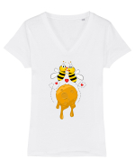 Luna de miere Tricou mânecă scurtă guler V Damă Evoker