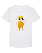 Luna de miere Tricou mânecă scurtă guler larg Bărbat Skater