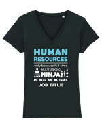 HUMAN RESOURCES Tricou mânecă scurtă guler V Damă Evoker