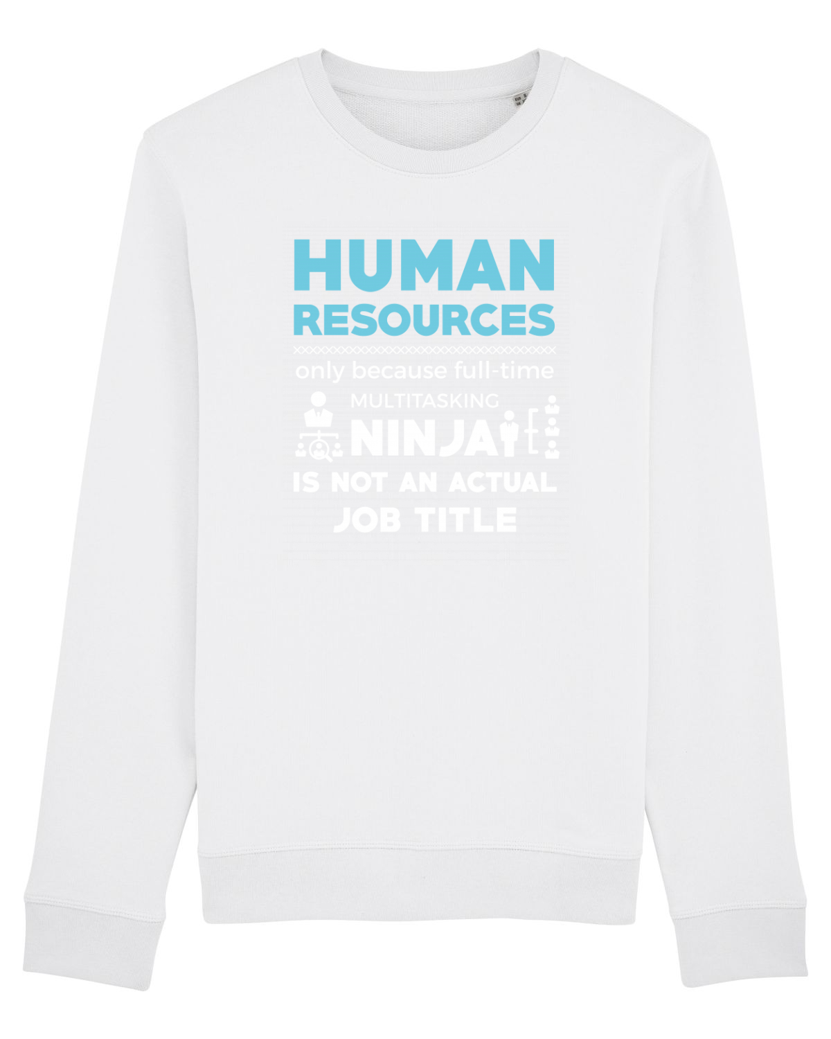 Bluză mânecă lungă Unisex Rise White