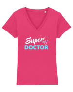 DOCTOR Tricou mânecă scurtă guler V Damă Evoker