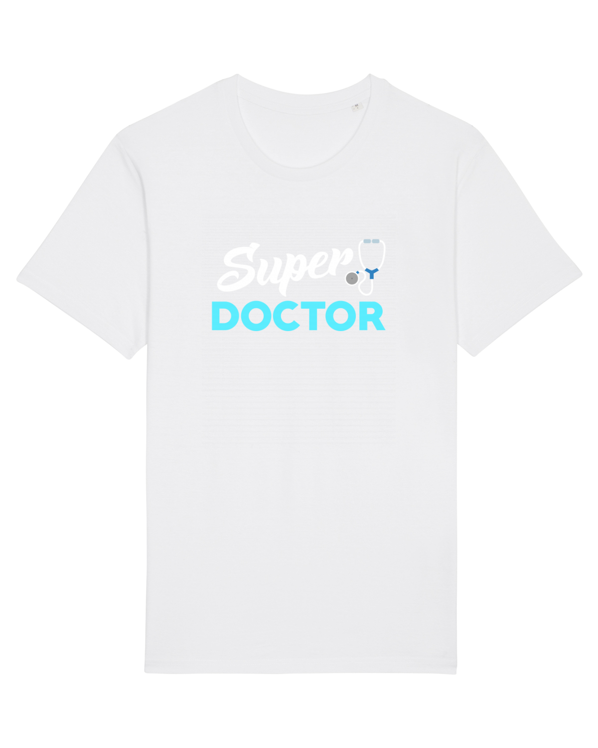 Tricou mânecă scurtă Unisex Rocker White