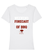 BARBEQUE Tricou mânecă scurtă guler larg fitted Damă Expresser
