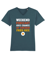 RICE Tricou mânecă scurtă guler V Bărbat Presenter