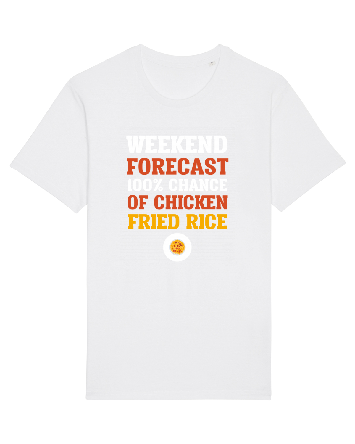 Tricou mânecă scurtă Unisex Rocker White