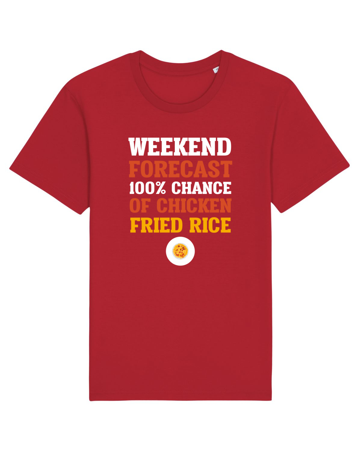 Tricou mânecă scurtă Unisex Rocker Red